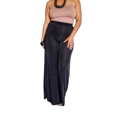 Women's Slink Fabric Palazzo Pants - MAGIA