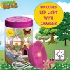 Nature Bound Light-Up Terrarium Kit – Pink, Mini Garden Jar, LED, STEM Toy 5+ - 4 of 4