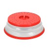 Tovolo 3pk Silicone Collapsible Microwave Food Cover Red - 3 of 4