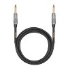 Clef Audio Labs 6.35mm TS to 6.35mm TS, Black Chrome Zinc Alloy Shell/PVC Jacket 6FT - 1PK - 3 of 4