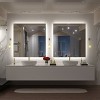 Apmir Super Bright 192 LEDs/m Back LED Lighted Anti-Fog Tempered Glass Bathroom/Vanity Mirror with ETL & 3-Year Warranty - 3 of 4