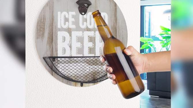 Modelo Beer Bottle Opener/Cap Catcher Wall Sign Panel - American Art Decor, 2 of 7, play video