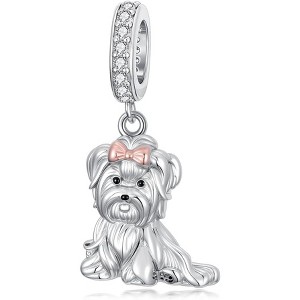 Sterling Silver Charm Set: Moon, Sunflower, Butterfly & Cat Dangle Pendants for Jewelry - 1 of 4