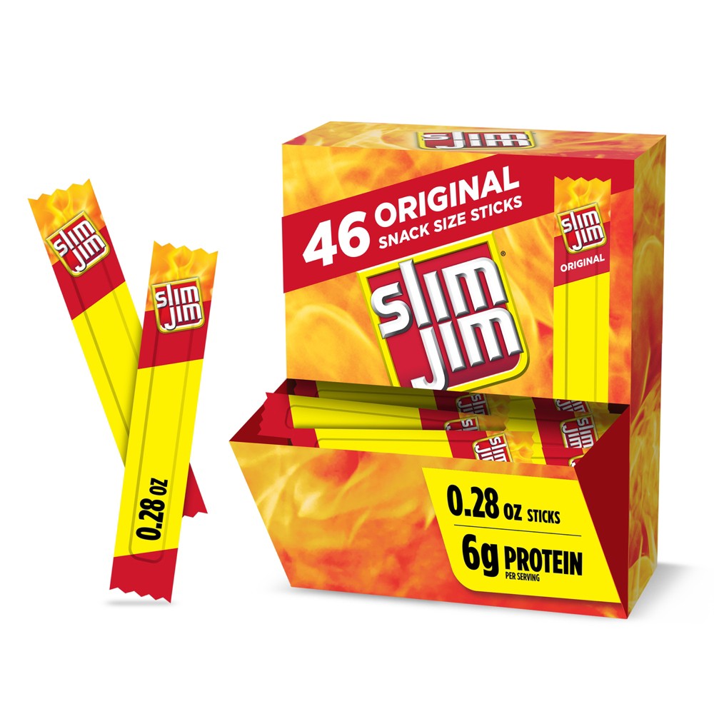 Slim Jim Original Smoked Snack Size Sticks – 12.88oz/46ct