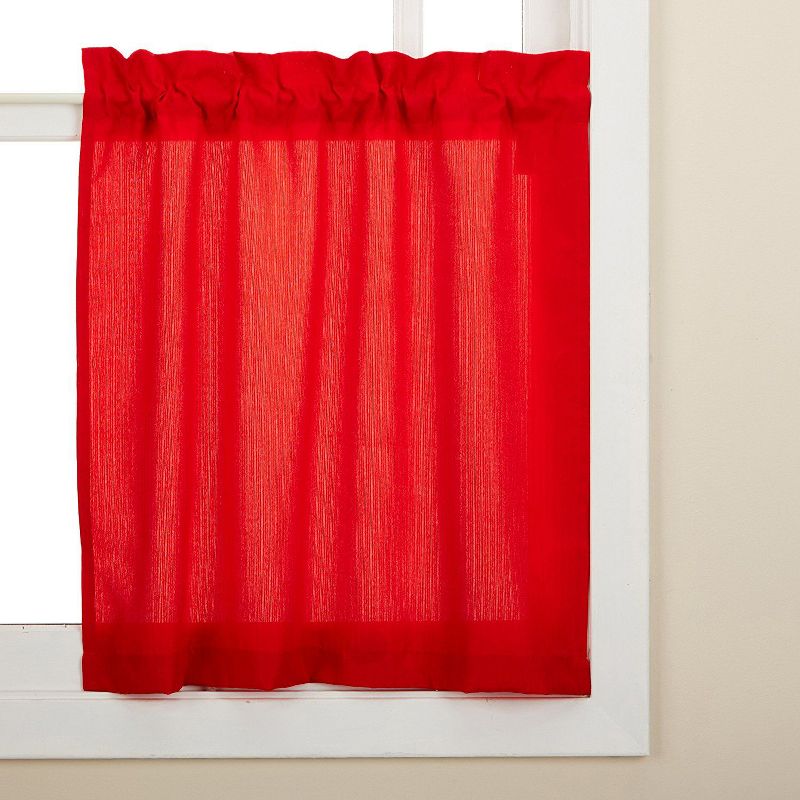 Opaque Ripcord Kitchen Window Curtains by Sweet Home Collection™, 1 of 3