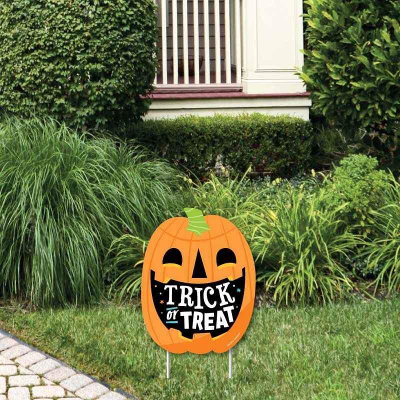 Big Dot of Happiness Jack-O'-Lantern Halloween - Outdoor Lawn Sign - Kids Halloween Party Yard Sign - 1 Piece, 1 of 9
