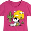 Girls' - Peanuts - Snoopy & Woodstock Fitted Short Sleeve Graphic T-Shirt - 2 of 4