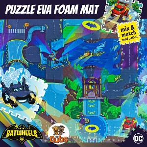 Batwheels Foam Puzzle Baby Road Activity Floor Playmat - Tummy Time, Kids Preschool & Nursery - 16 Tiles, 12x12”  for Boy & Girl Toddlers - KC Cubs - 1 of 4