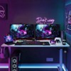 Fontoi Desks, Ergonomic Rising Desk, Gaming Desk with Splice Board, Home Office Computer Standing Table, White, 24"*55"*27.5" - 4 of 4