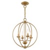 Livex Lighting Arabella 4 - Light Chandelier in  Antique Gold Leaf - 3 of 4