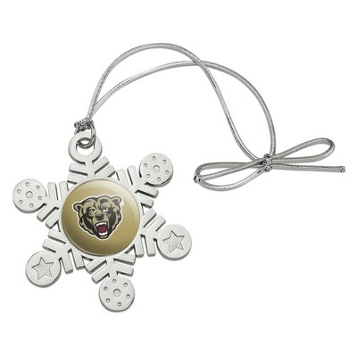Kutztown Secondary Logo Metal Snowflake Christmas Tree Holiday Ornament