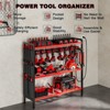 Hausource Standing Heavy Duty Power Tool Organizer with Charging Station 8 Drill Holder Adjustable - 2 of 4