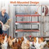 Chicken Nesting Boxes,6 Compartments Metal Chicken Laying Box with Roll Out Egg Collection with Large Vented Holes for Chickens, Hens, Ducks - 2 of 4