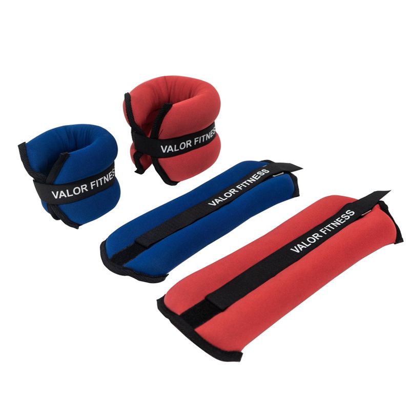 Valor Fitness EH-36 Ankle/Wrist Weights 2-3lb Pairs Set, 1 of 3