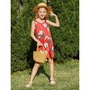 PATPAT Toddler Girls Jumpsuit 3 pk Floral Rompers Little Girl Elastic Waist Sleeveless One Piece Jumpsuits - 2 of 4