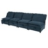 65.35" Modular Sectional Sofa Bed with Storage & Cushions - 3 of 4