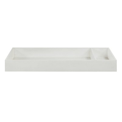 white changing table topper