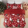 GustoWave Christmas Snowman Soft Duvet Cover and Pillow Shams Set, Bedding Set - 3 of 4