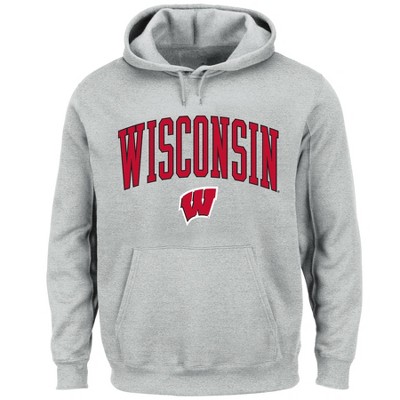 Ncaa Wisconsin Badgers Men s Big Tall Gray Hoodie 3xl Target