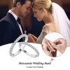 Turandoss Silver Wedding Moissanite Rings for Women, 925 Sterling Silver Diamond Ring for Women, Birthday Christmas Gifts for Mom, Wife, Size 5 - 4 of 4