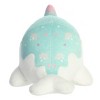 Aurora Small Snowfall Nomwhal Tasty Peach Festive Stuffed Animal White 8" - 4 of 4