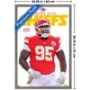 Trends International NFL Kansas City Chiefs - Chris Jones Feature Series 25 Framed Wall Poster Prints - 3 of 4