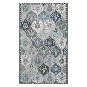 Lahome Moroccan Trellis Washable Area Rug-Soft Carpet for Living Room, Bedroom, or Entryway - 1 of 4