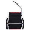 Gsluuk Large Folding Bike Trailer for Dogs – 120LB Capacity All-Terrain Pet Carrier - 3 of 4