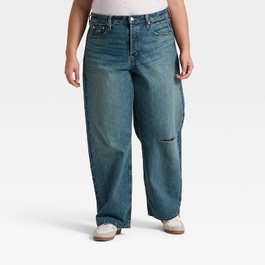 Women's Mid-Rise 90's Baggy Denim Jeans - Universal Thread