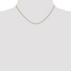 Black Bow Jewelry 1mm 18k Yellow Gold Diamond Cut Spiga Chain Necklace - 2 of 4