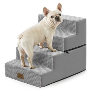 Cozy Kiss Modular Foam Pet Stairs, Portable Dog Steps for Couch and Bed with Removable Design - 1 of 4