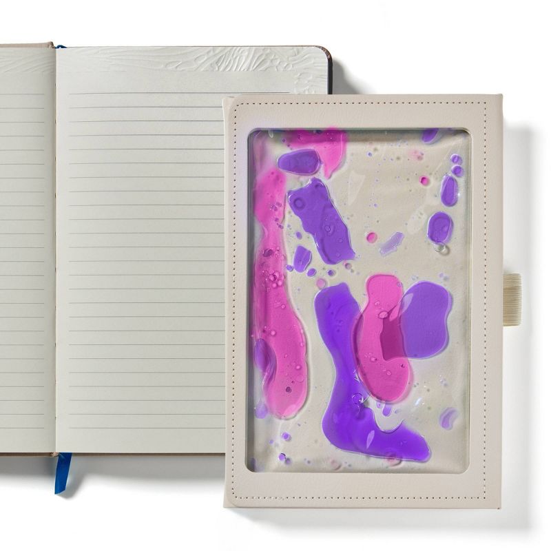 Lifelines Shake it Up Sensory Journal with Tactile Cover and Embossed Paper Garden Purple Pink, 1 of 8