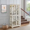 Okak Modern Free-Standing Antique Display Bookshelf Multifunctional Bookcase,Storage Organizer Display Stand for Living Room,Office - 3 of 4