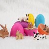 12-Piece Easter Bunny Figurines Set, Farm Animal Rabbit Cake Topper & Party Favor Toys for Kids - 2 of 4