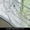 iDESIGN Forma Stainless Steel Sink Dish Drainer Rack with Tray Drying Rack Clear: Freestanding Metal Kitchen Rack, 17.5x13x5.2 - 4 of 4