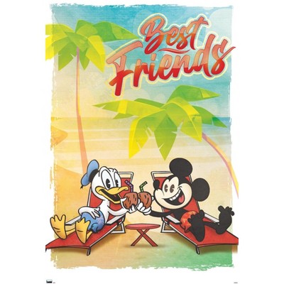 Trends International Disney Mickey Mouse & Donald - Best Friends Framed Wall Poster Prints