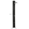 DSVIMOY 10.6 Gallons Outdoor Shower with 360 Rotating Rainfall, Handheld Shower Head, Outdoor Shower for Backyard Poolside, Black, 7.5"*7.8"*85.5" - 3 of 4