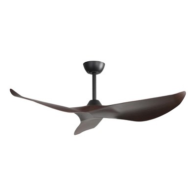 Sofucor 52'' Flush Mount Ceiling Fan without Lights with Handheld Remote and 3 Blades Reversible DC Motor Quiet