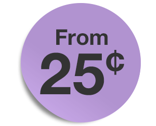 From 25¢