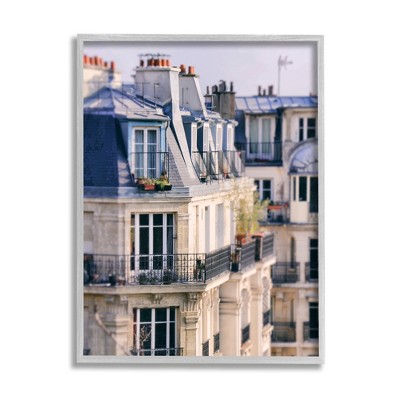 Stupell Industries Parisian Architecture Buildings Framed Giclee