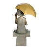 Roman 17.25" Girl on Bench Outdoor Garden Statue Bronze - 4 of 4