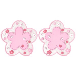 Wrapables Cherry Blossom Coasters for Cups and Drinks (Set of 2) - 1 of 4