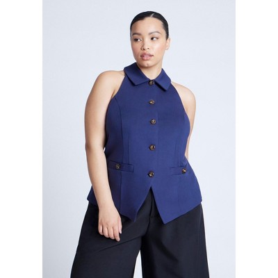 ELOQUII Women's Plus Size Halter Vest Top