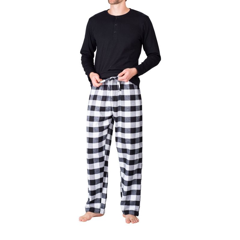 SLEEPHERO Men's Long Sleeve Flannel Pajama Set, 4 of 5