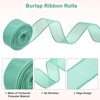 Unique Bargains Burlap Wired Edge Durable Thick Fabric Ribbons for DIY Crafts 1 Pc - 2 of 4