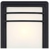 John Timberland Industrial Modern Wall Light Sconce Black Hardwired 7 1/2" Fixture Frosted Glass Shade for Bedroom Bathroom Vanity - 2 of 4