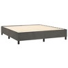vidaXL Box Spring Bed Frame Dark Gray 76 in.x79.9 in. King Velvet - 4 of 4
