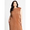 ELOQUII Women's Plus Size Plisse Short Sleeve Midi Dress - 4 of 4