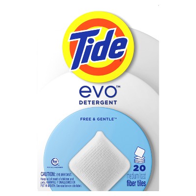 Tide Evo Free & Gentle Laundry Detergent Tablets - 40ct