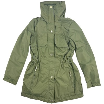 Yoki Big Girls' Lightweight Hidden Zipper Hood Trench Jackets